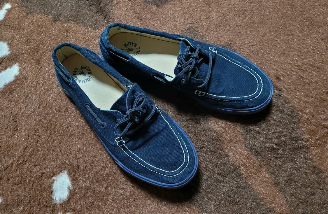 폴로 랄프로렌 남성용 캔버스 로퍼(10 D) 상품이미지1