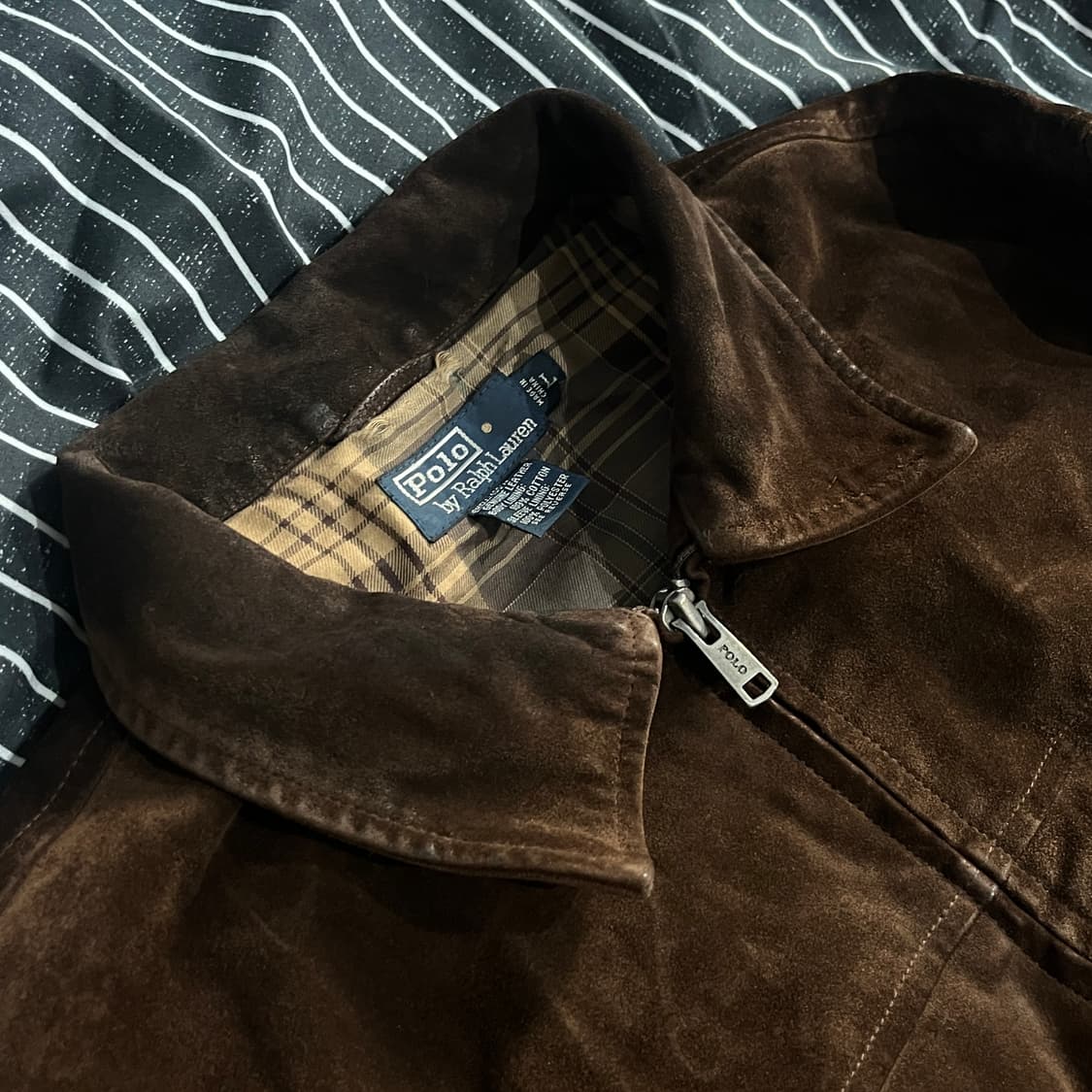 90s 폴로 스웨이드 코트자켓 L 상품이미지5