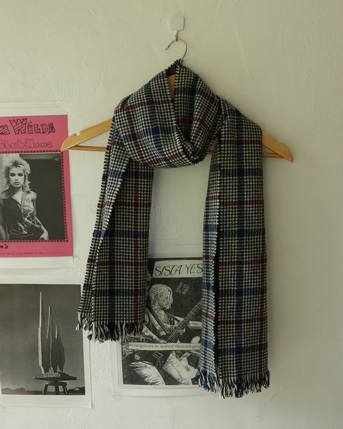 준야 와타나베 맨 울 하운드투스 머플러  상품이미지1