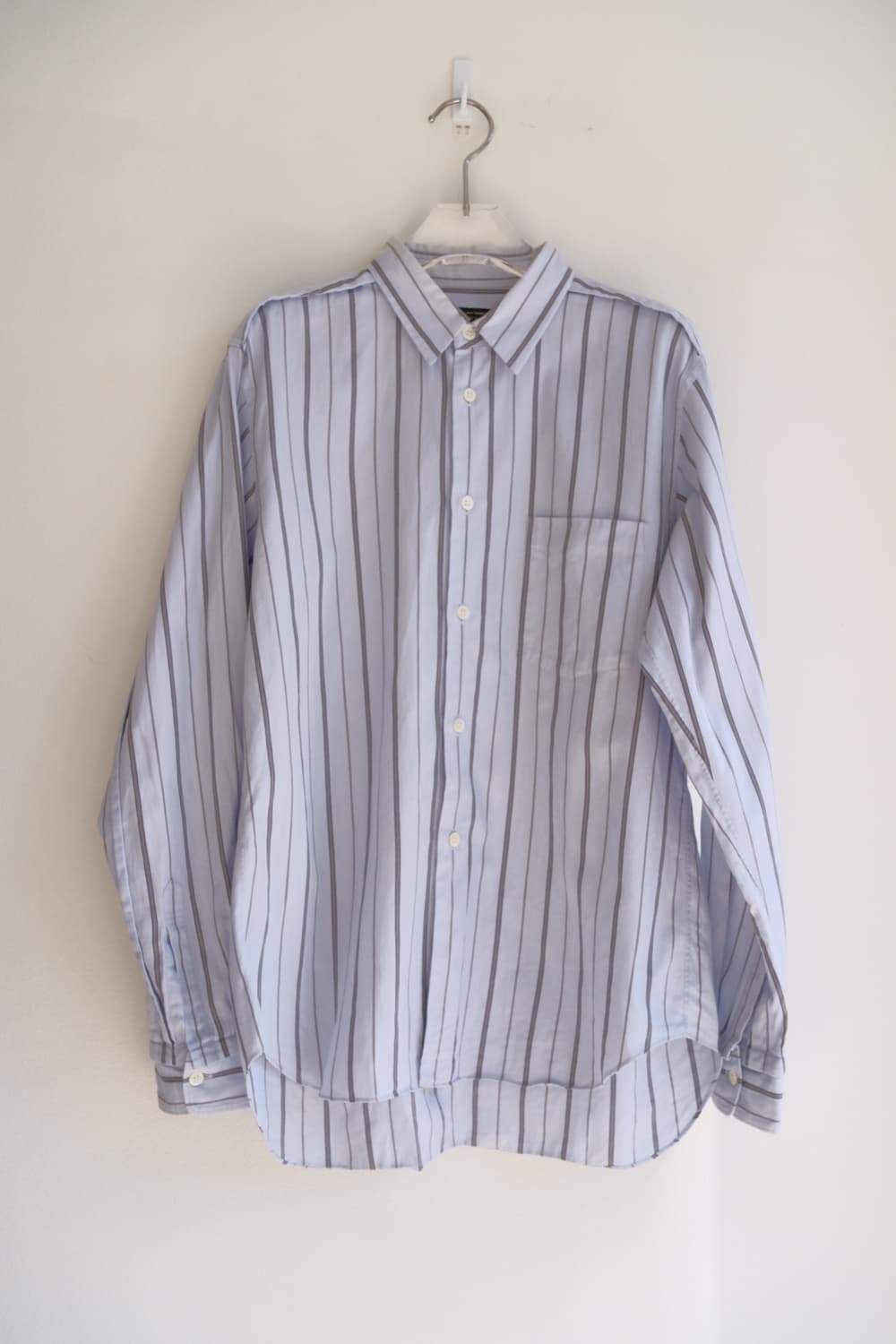 Tuck detailed jacquard stripe shirt 상품이미지1