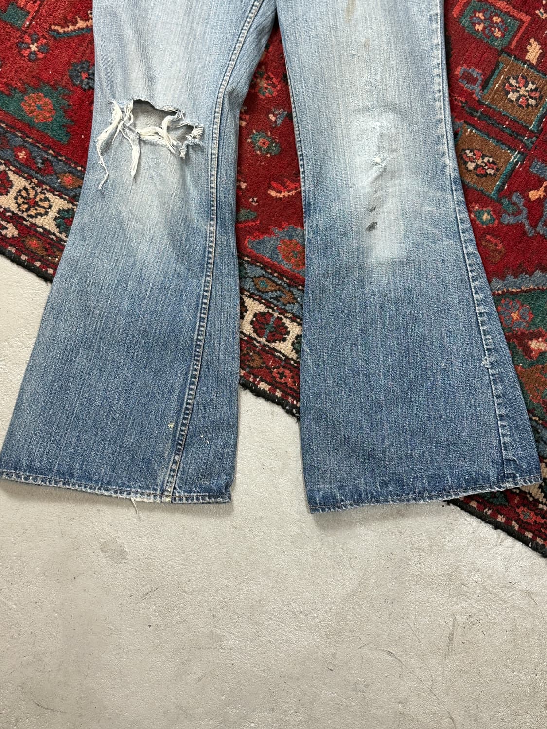 70's USA Made 빈티지 리바이스 684 벨바텀 부츠컷 데님 상품이미지7