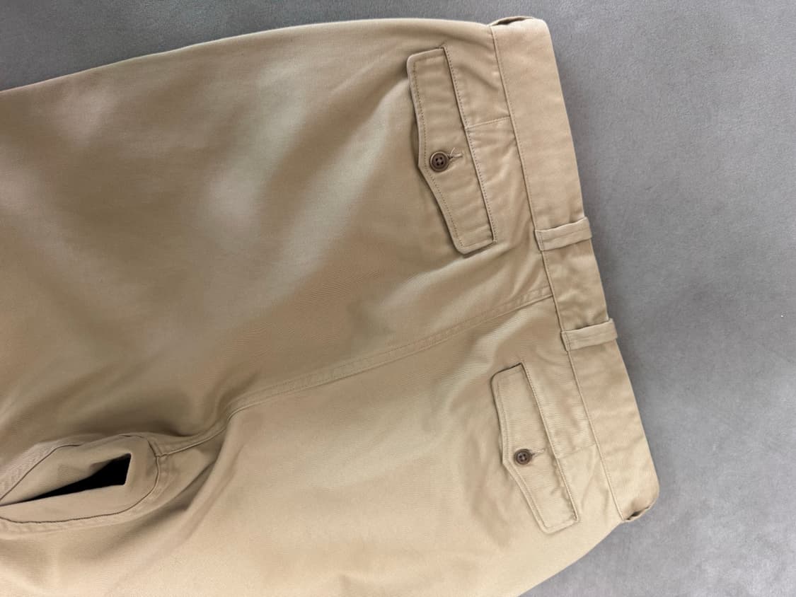 나나미카 더블플리츠 와이드 치노 카키 34 상품이미지3