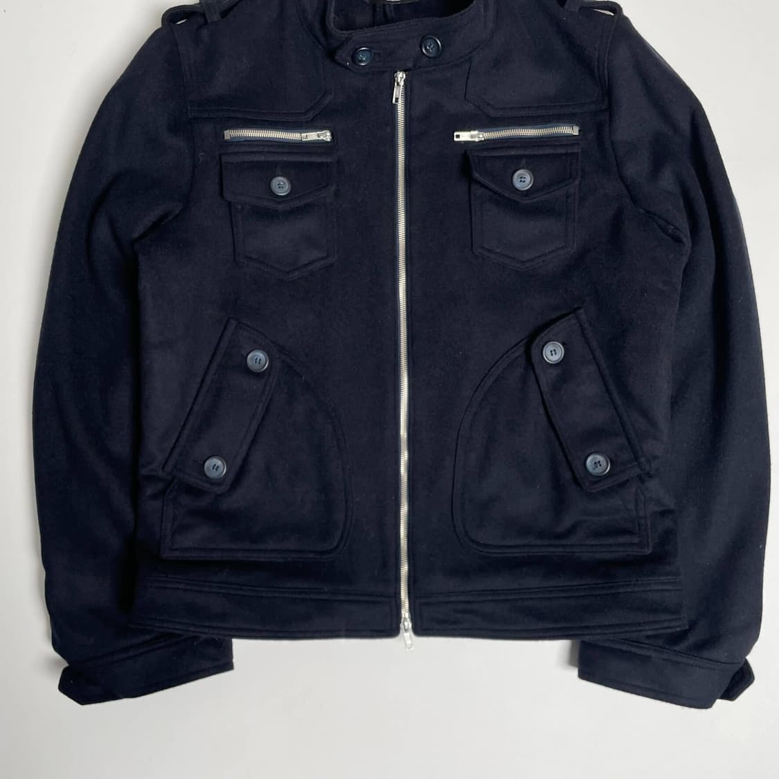 Marco tagliaferri 펠트 울 멀티포켓 자켓 (italy)   상품이미지4