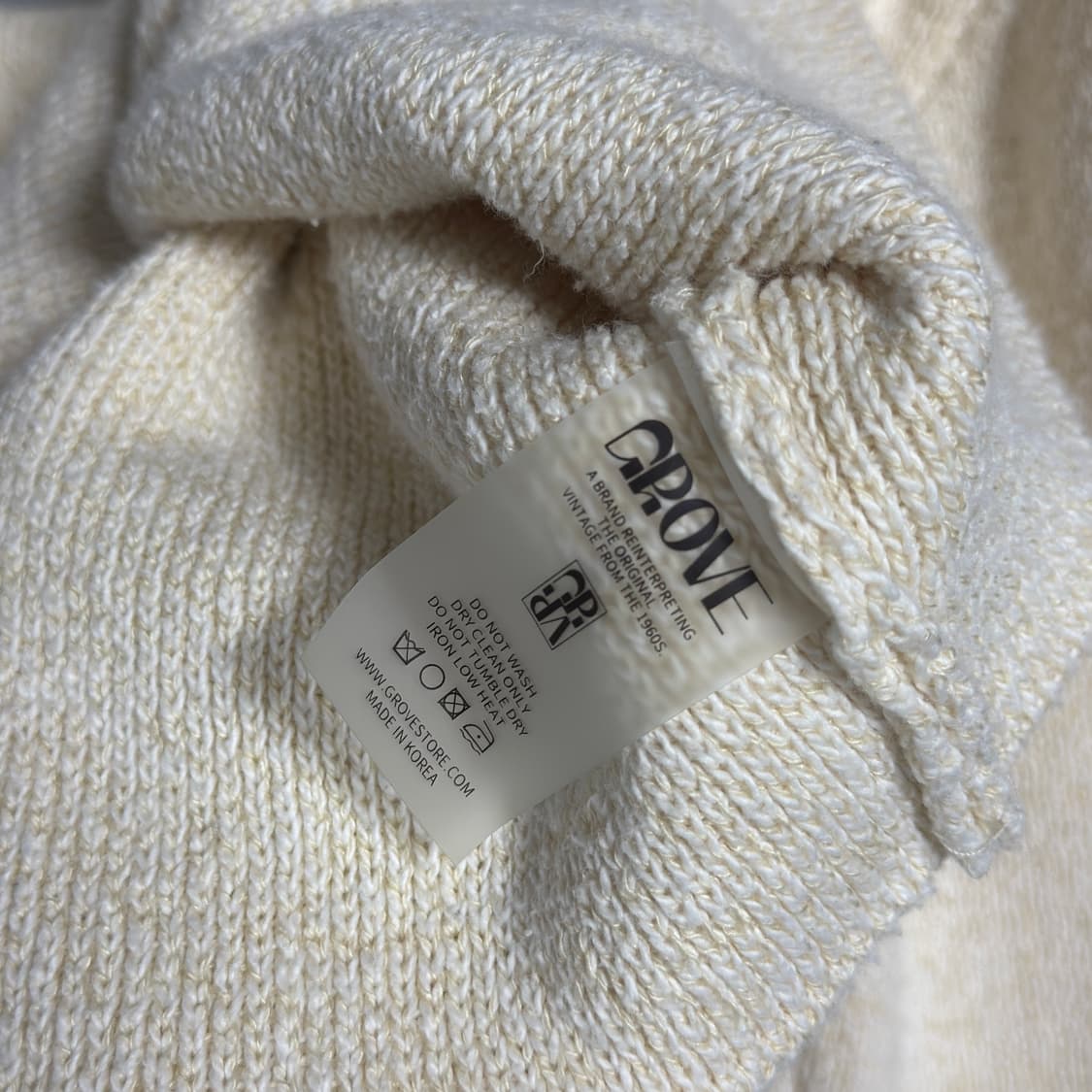 GROVE 그로브 크롭 니트 가디건 상품이미지4