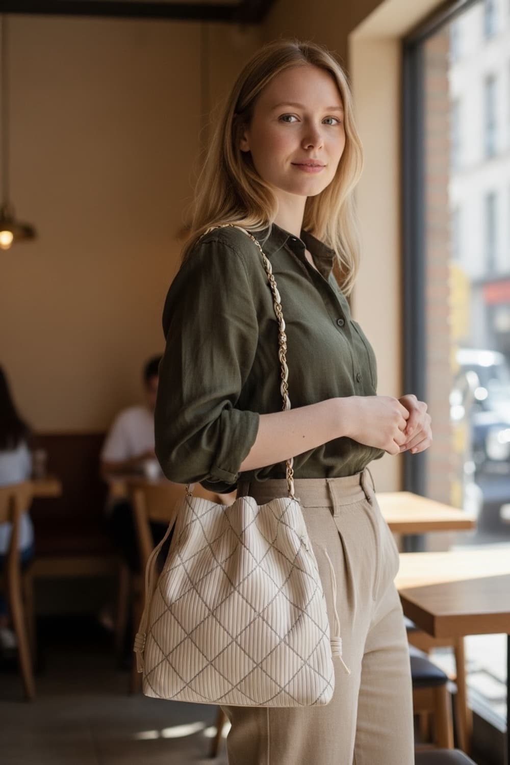 타임옴므 가죽 크로스백 (새것) 상품이미지1