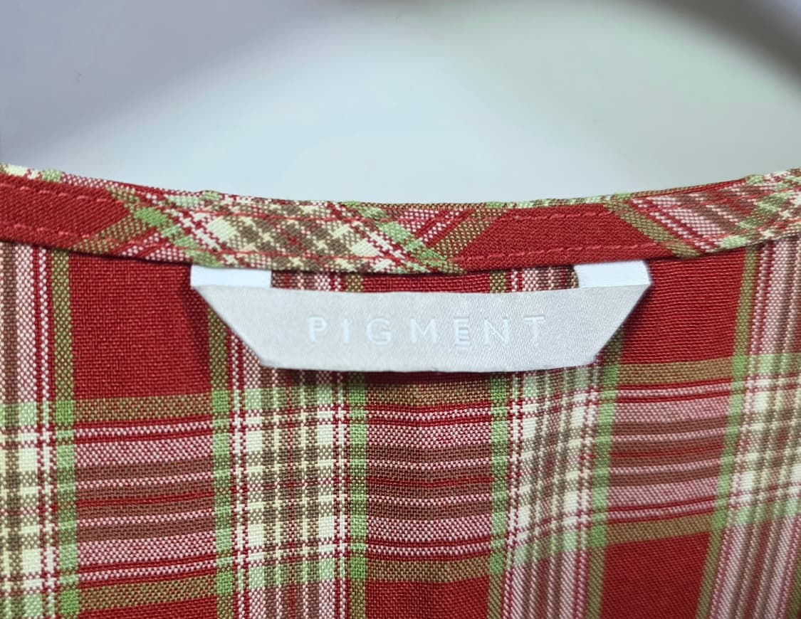 피그먼트 컬러이쁜 스퀘어넥 이색 스판  블라우스 여성 F
 상품이미지8