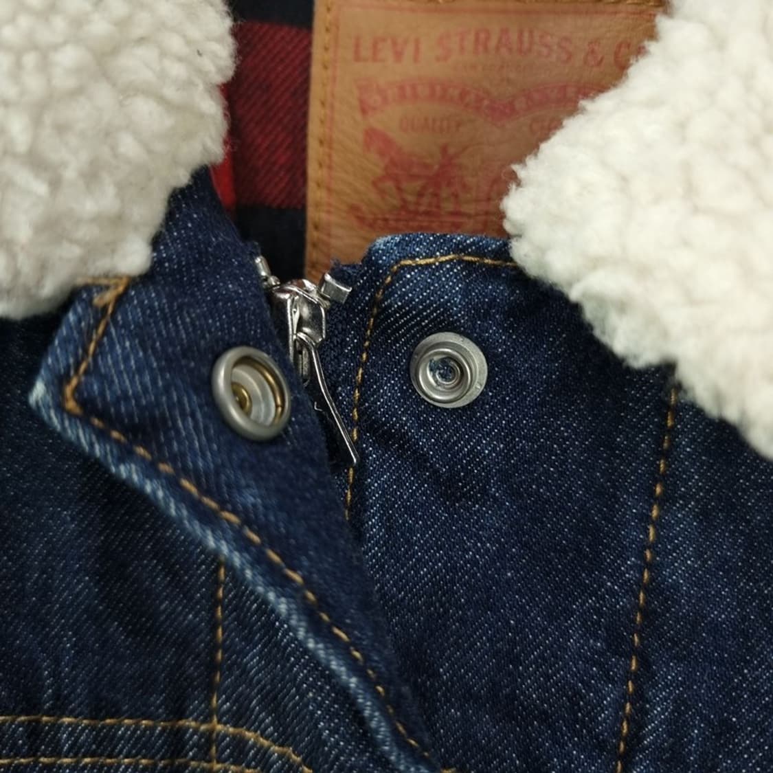 [리바이스] 카라 쉐르파 데님 자켓 청자켓 M18147 상품이미지6