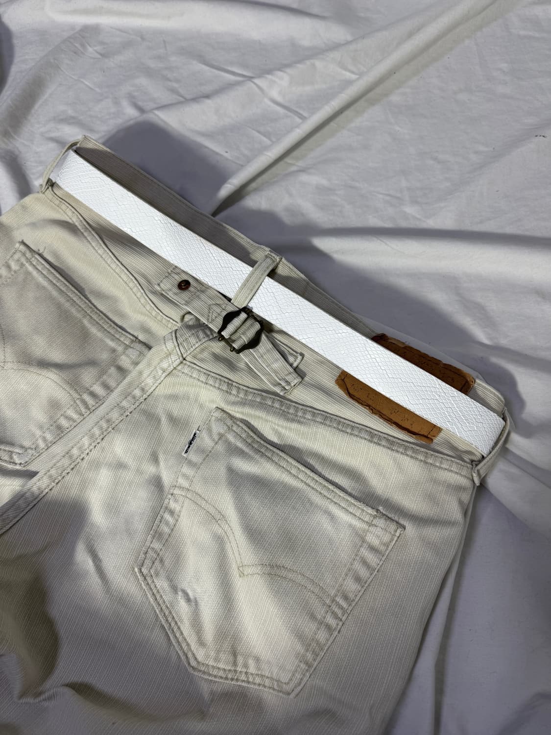 빈티지 크로커다일 웨스턴 벨트 상품이미지3