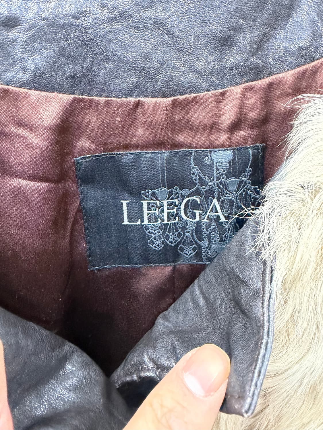 정품) LEEGA 리가 밍크 가죽자켓 F  상품이미지6