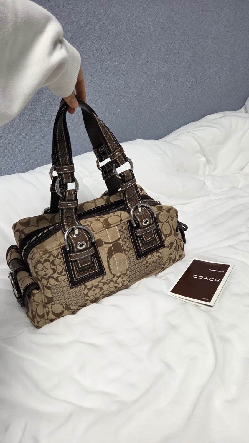 빈티지 코치 볼링백 토트백 상품이미지1