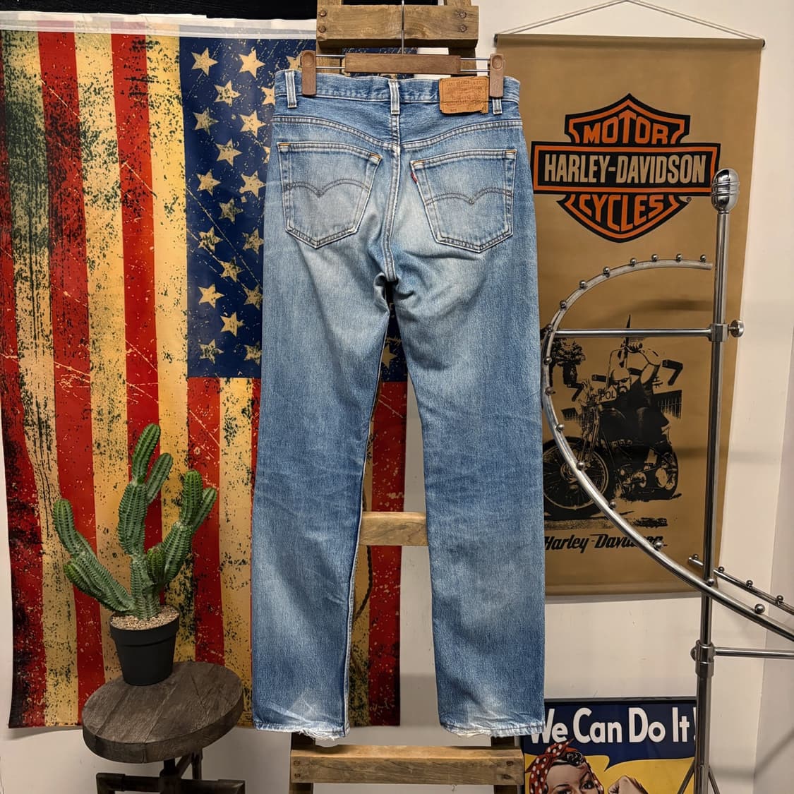 00s 리바이스 501 빈티지 데미지 워싱 버튼플라이 데님팬츠 N387 상품이미지2