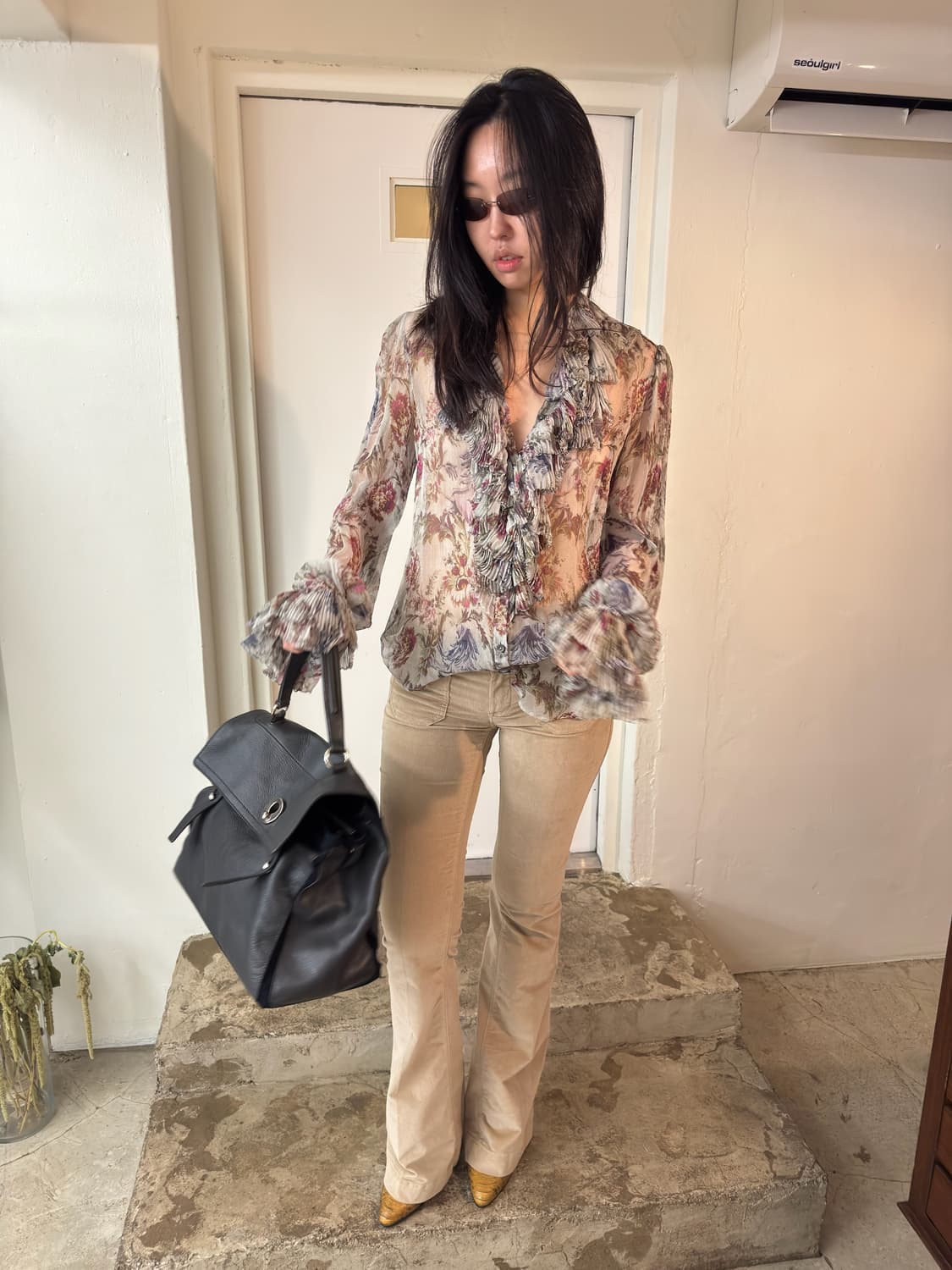 Dolce&Gabbana Floral Silk Blouse/44 상품이미지1