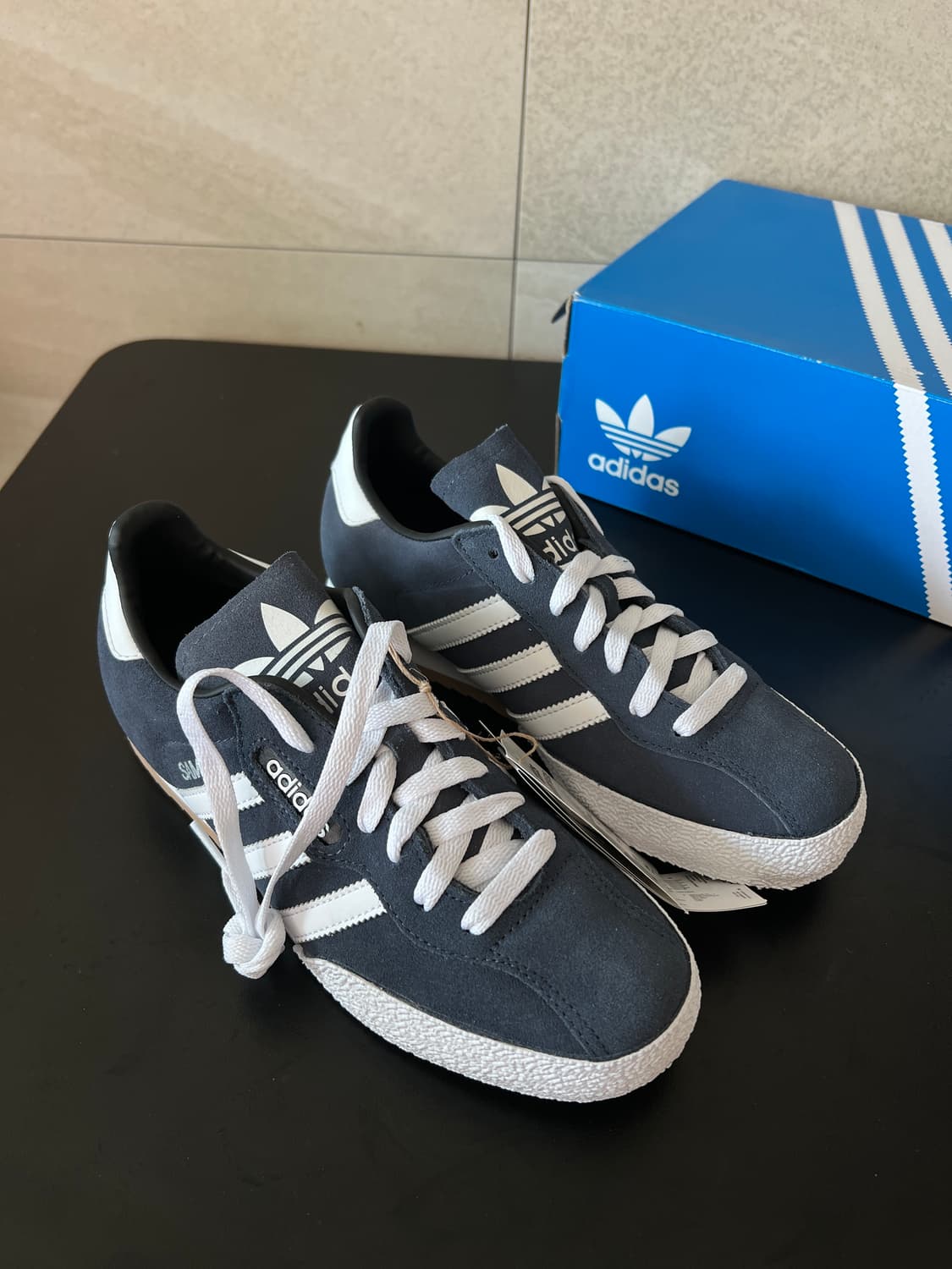 [240mm] [미사용 새제품] 아디다스 삼바 슈퍼 스웨이드 (네이비/화 상품이미지6