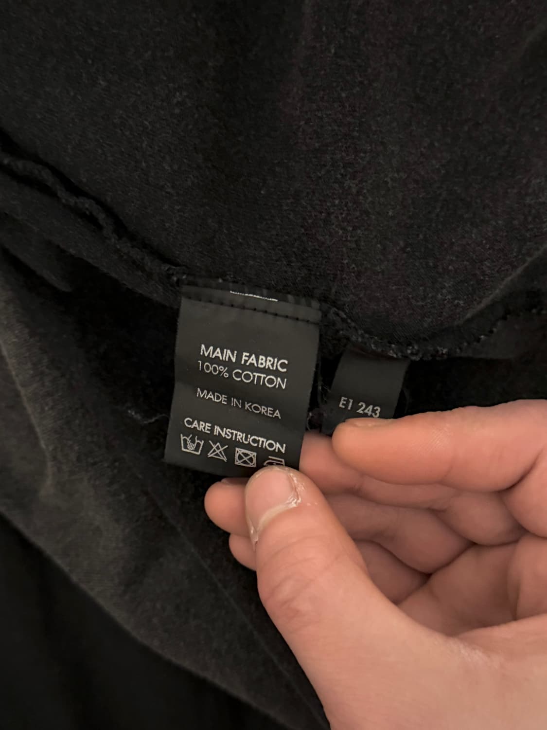 피마원 빈티지 반팔 티셔츠 차콜 상품이미지6