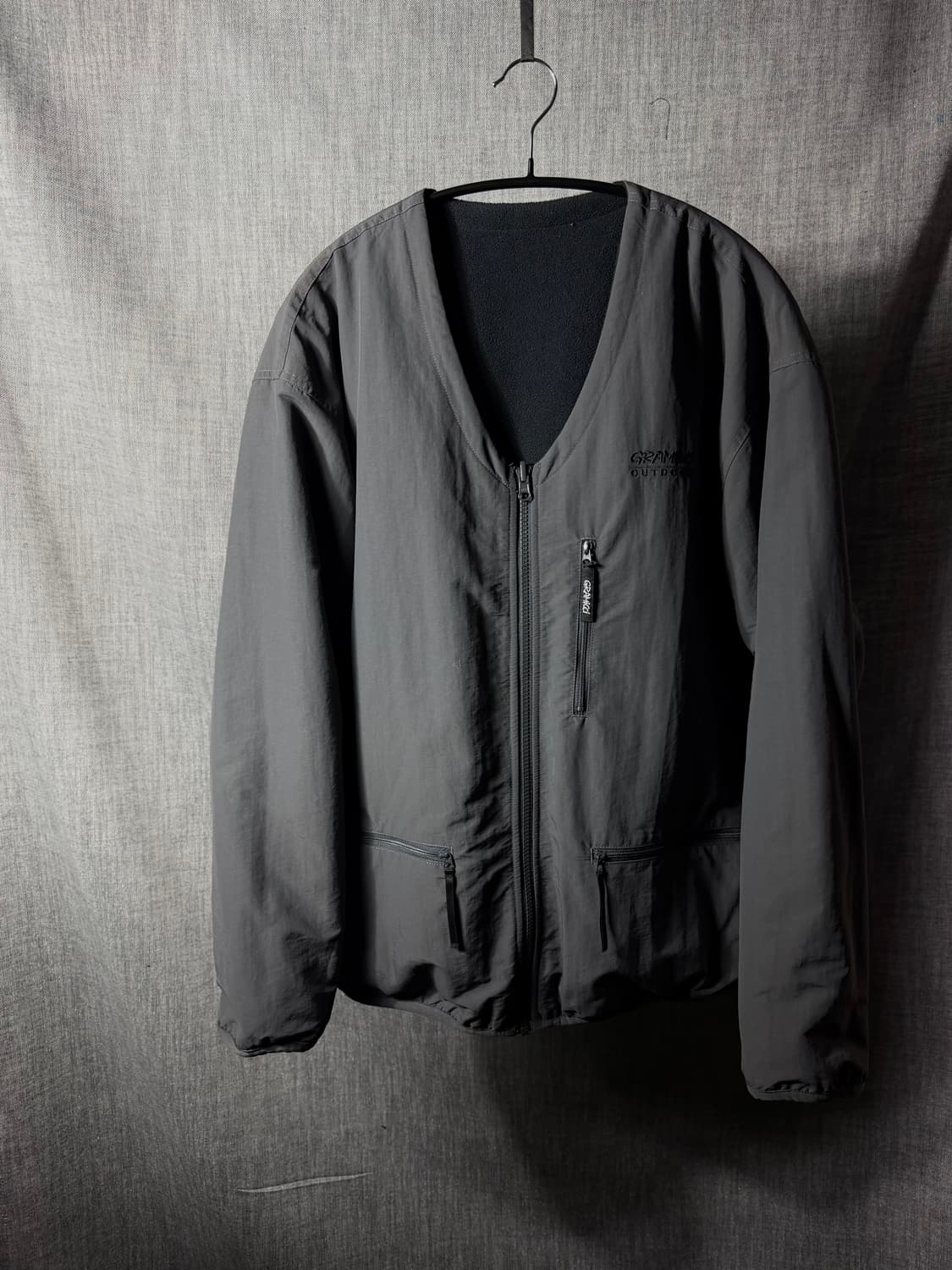 그라미치 리버시블 플리스 가디건 상품이미지1