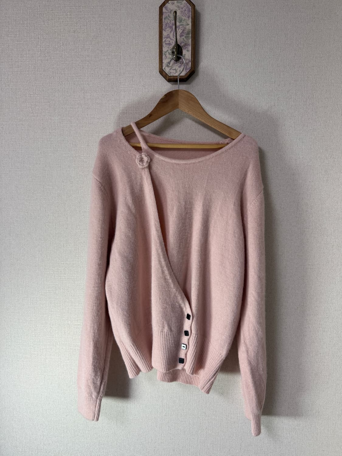 코사지 니트 핑크  상품이미지1