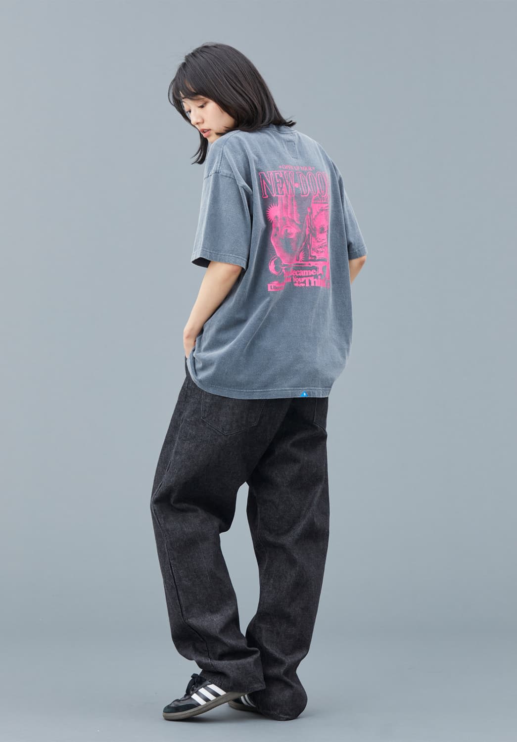 리버레이더스 NEW DOOR TEE 차콜 xl 상품이미지5