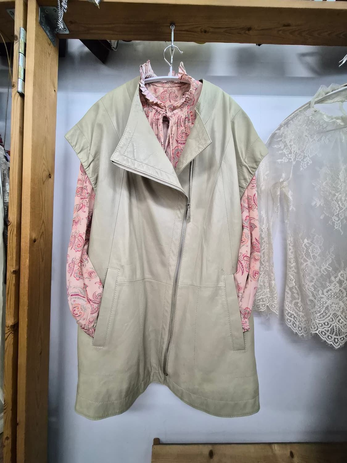 미샤 양가죽 집업 베스트 상품이미지2