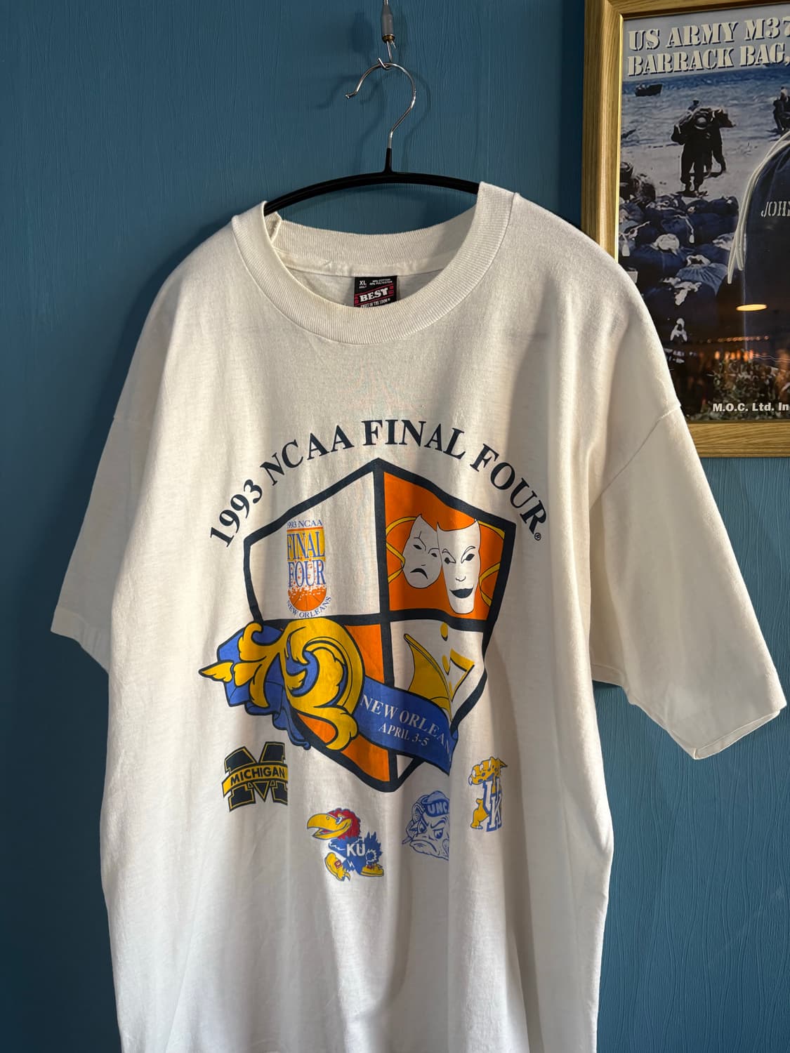 90’s NCAA Final Four Single stich T-Shir 상품이미지2