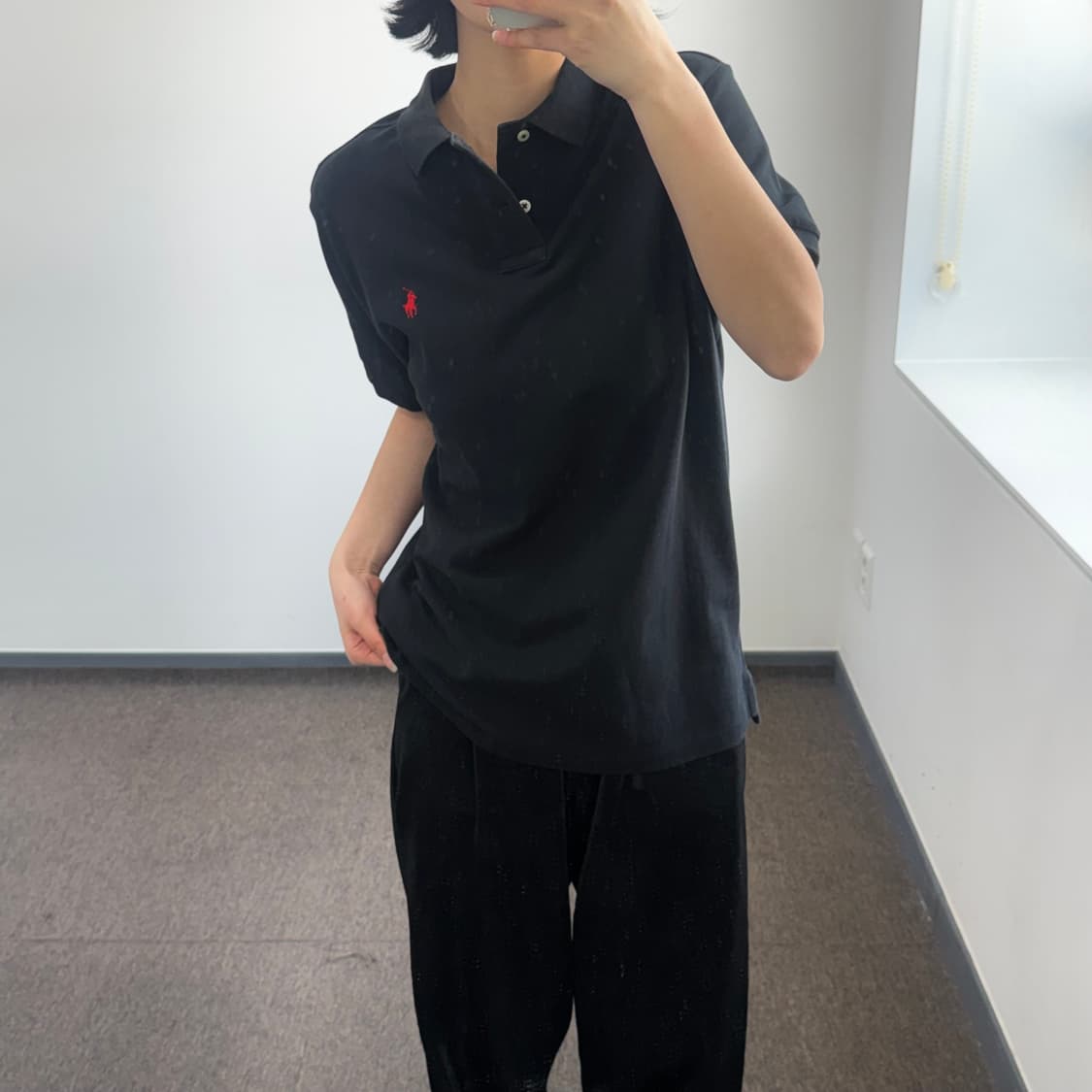 Polo 폴로 레드포니 블랙 카라 반팔티  상품이미지2