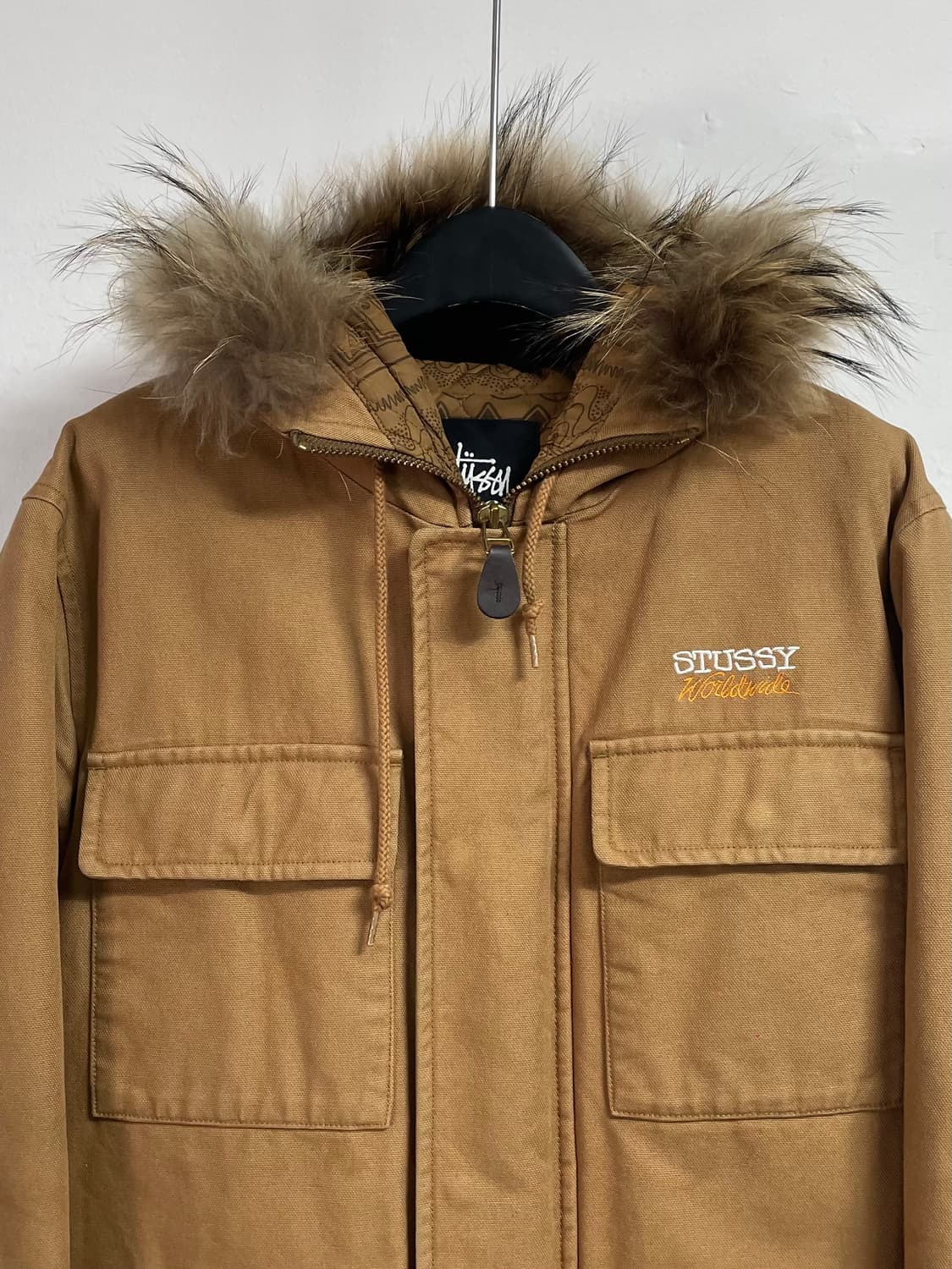 스투시 로고 후드 야상 필드자켓 (on.118)   상품이미지2