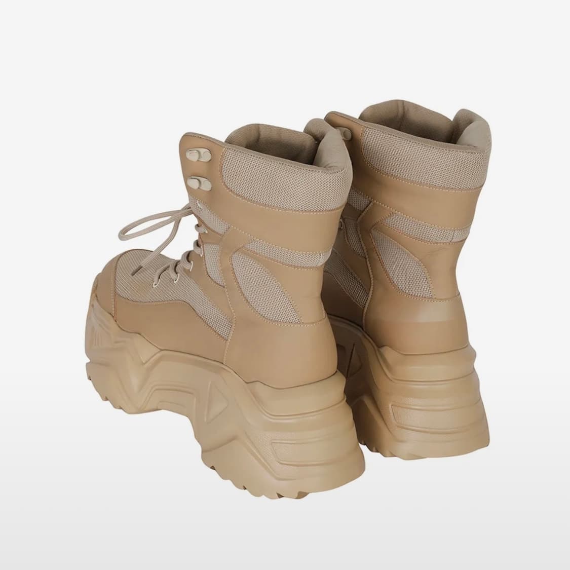 leey 엘이이와이 플랫폼 부츠 베이지 250 상품이미지3