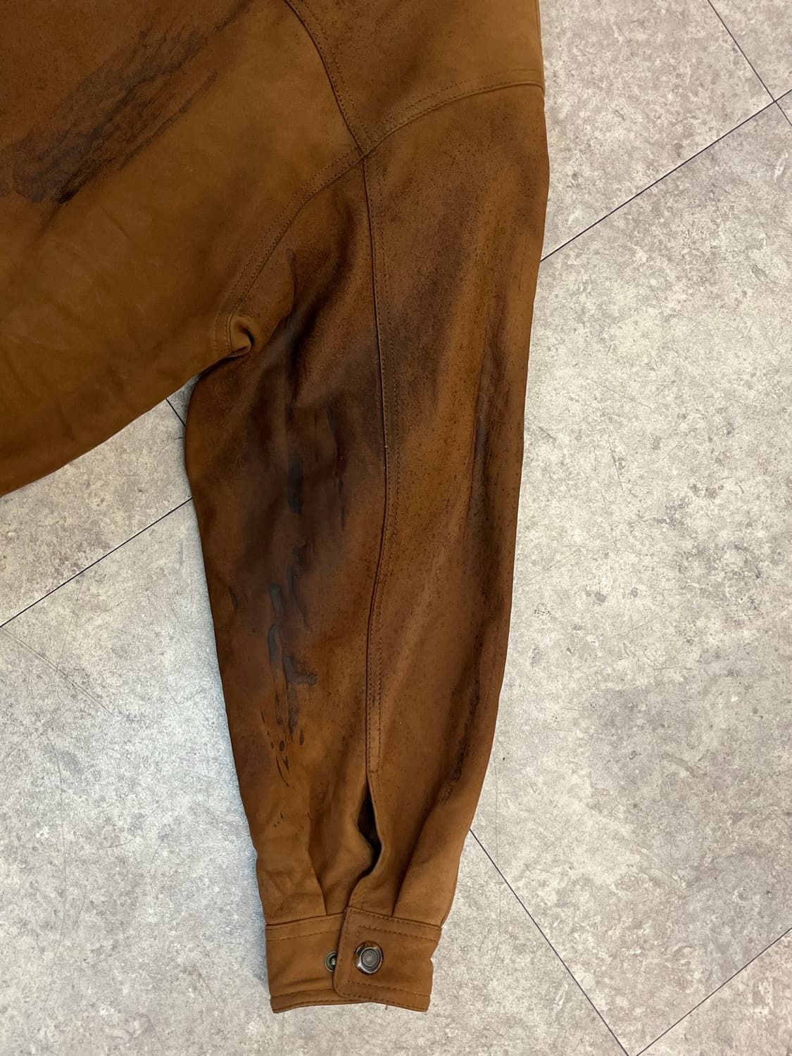 빈티지 양가죽 스웨이드 자켓 브라운 100 #csz2638 상품이미지10