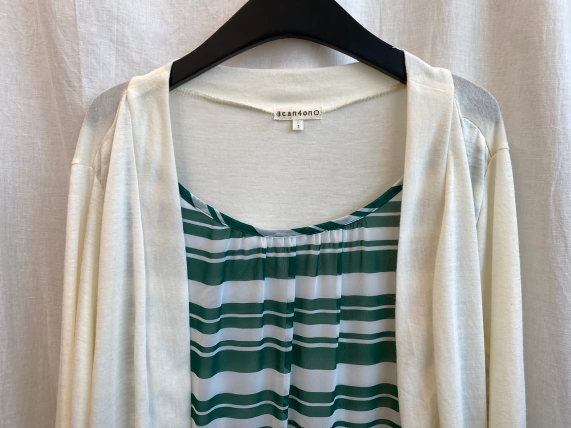 3CAN4ON 그린 가디건 원피스(L) 상품이미지4