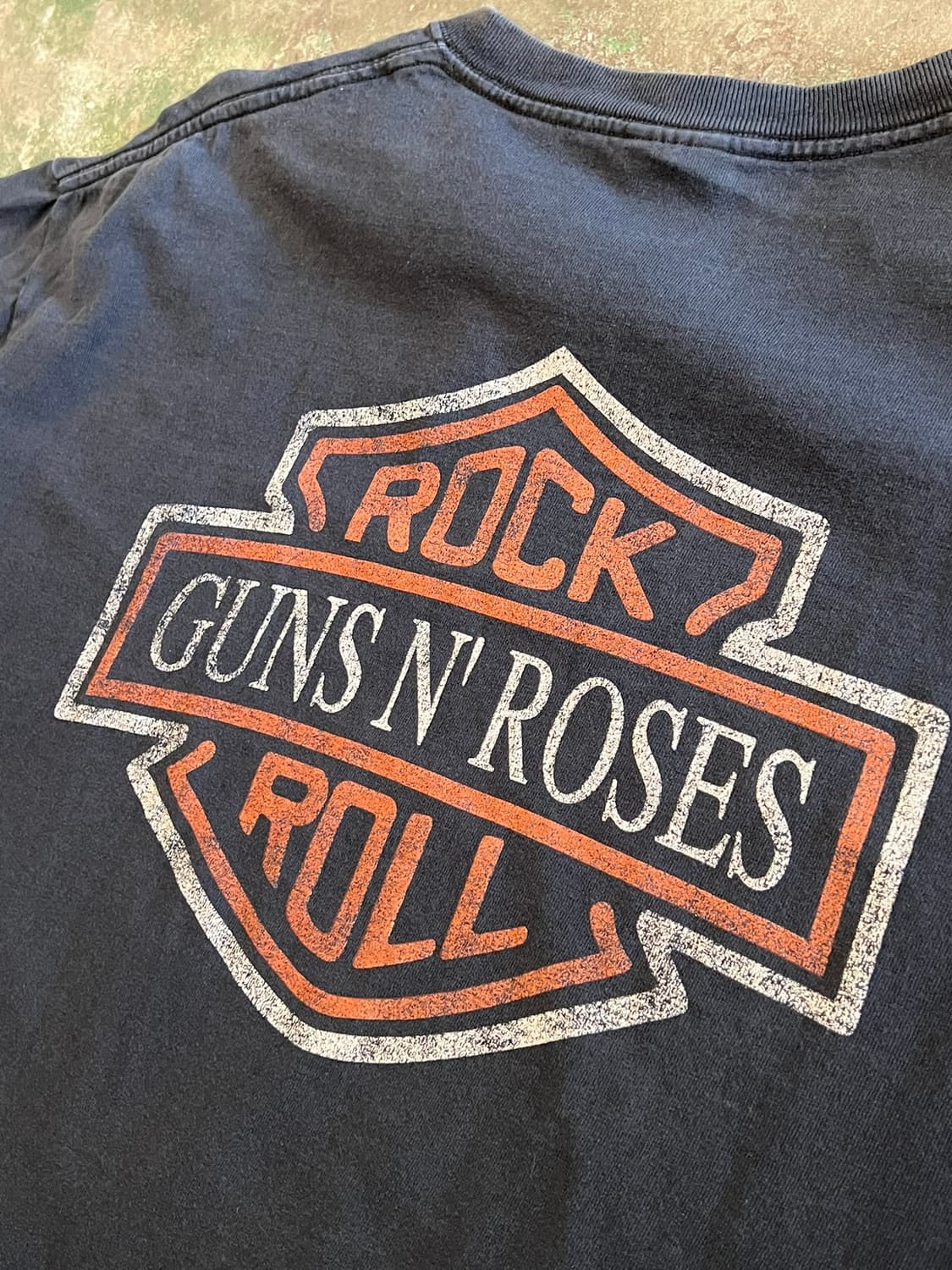 00's [XL] 빈티지 건즈앤로지스 바이커 밴드티 프룻오브더룸 페이딩 상품이미지10