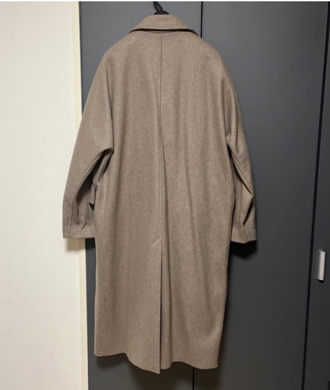 메종키츠네 울 로브코트 베이지 상품이미지5