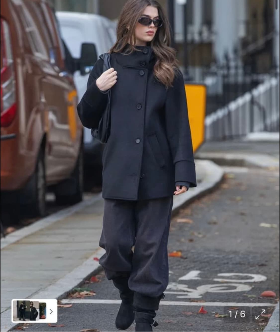 디망쉬 Double breasted coat black 상품이미지1