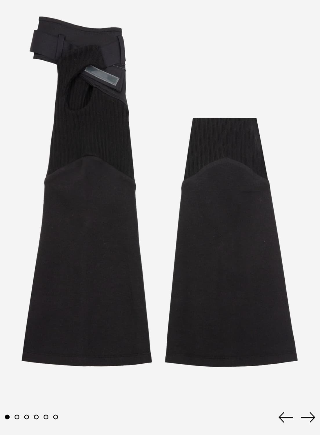 에이시넥틱스 ASYMMETRIC 레그 워머 블랙 상품이미지1