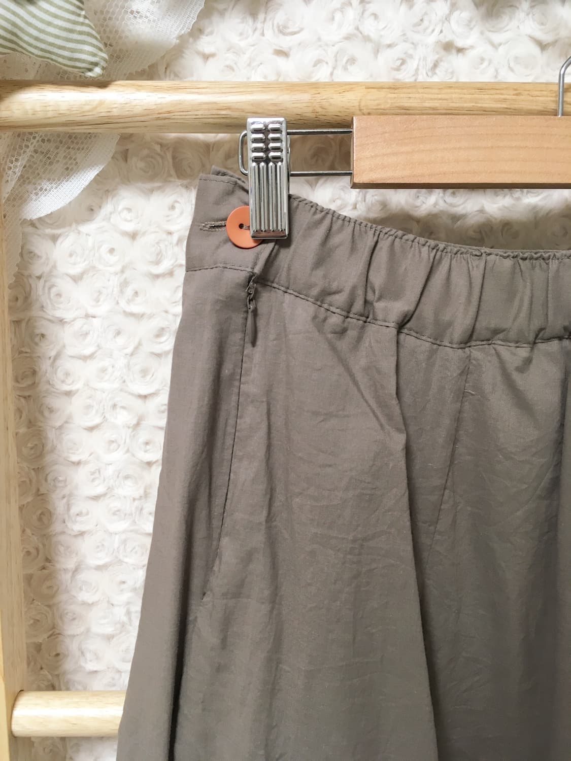 빈티지 체크 랩스커트 상품이미지3