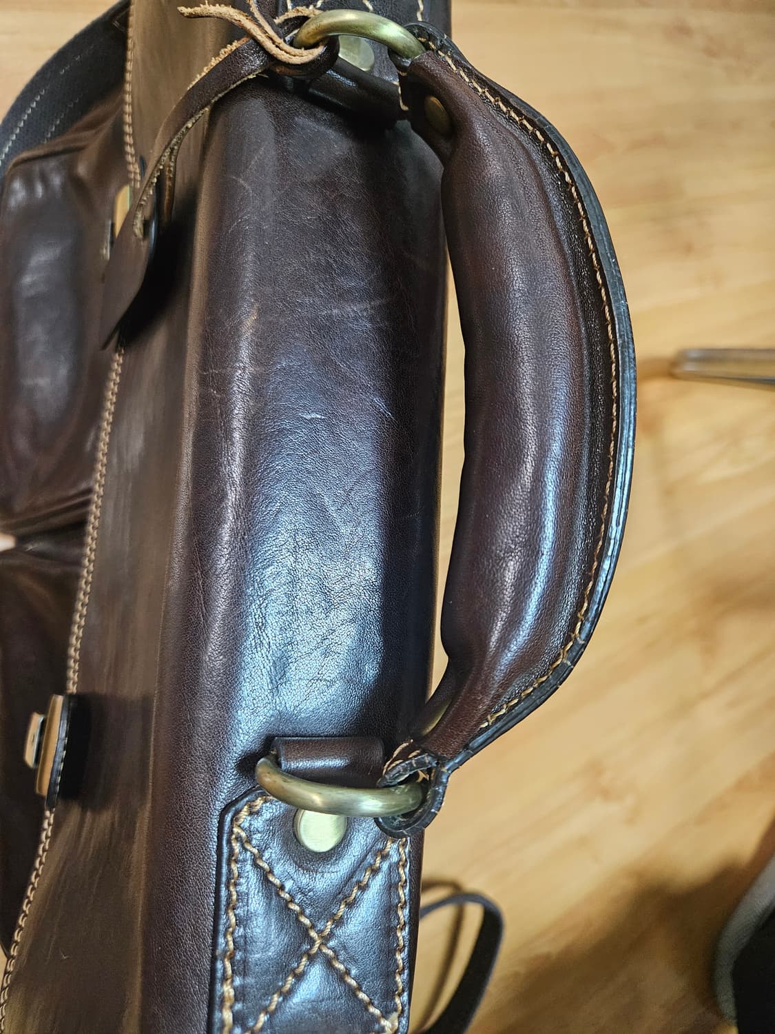 이태리 vera pelle 브리스케이프 가죽가방 상품이미지5