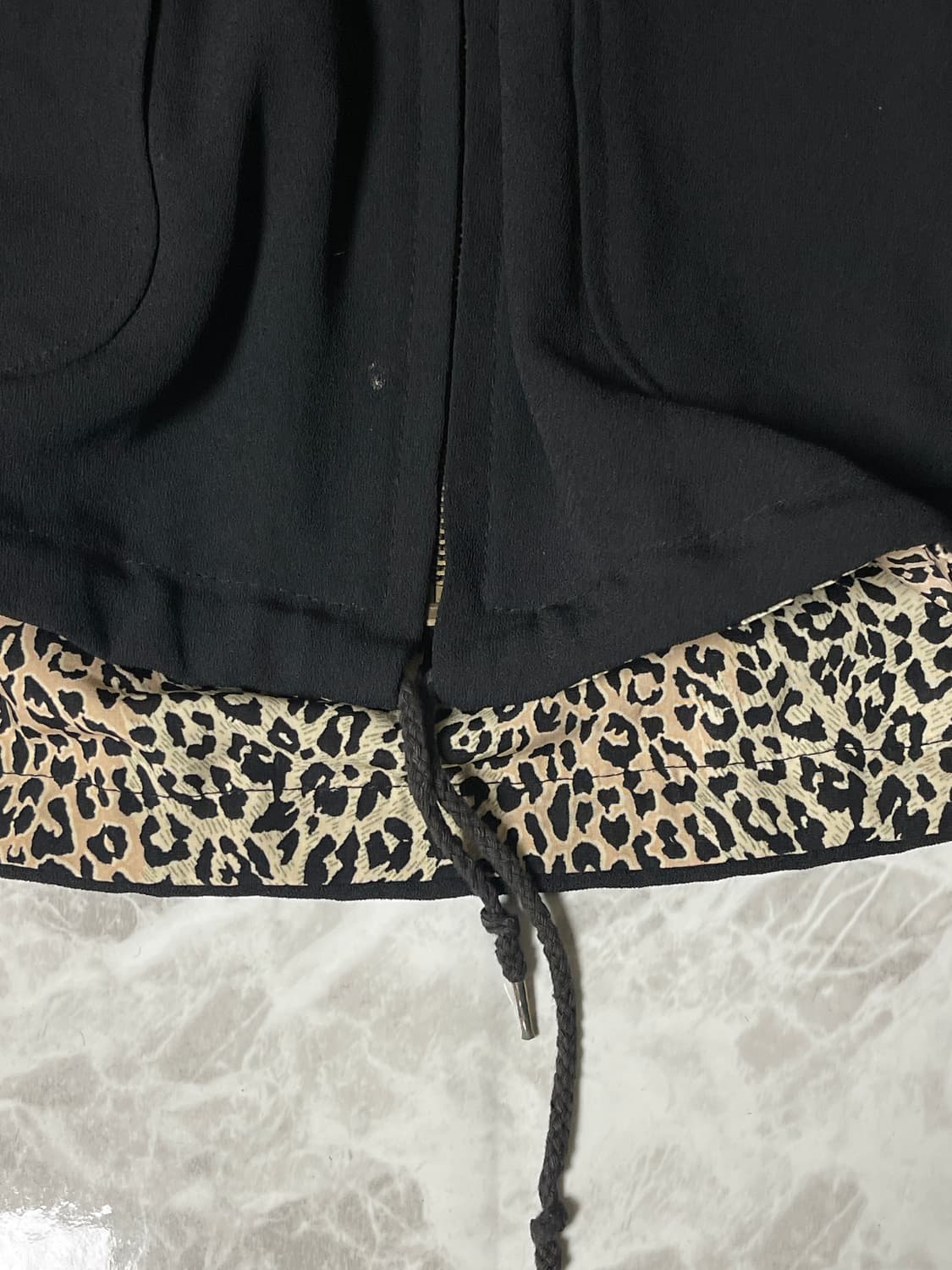 (Unknown)leopard zip up sleeveless top 상품이미지4