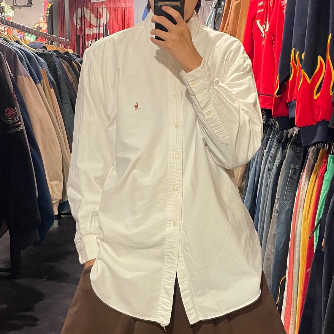 [IM] Polo 폴로랄프로렌 화이트 긴팔셔츠 상품이미지1