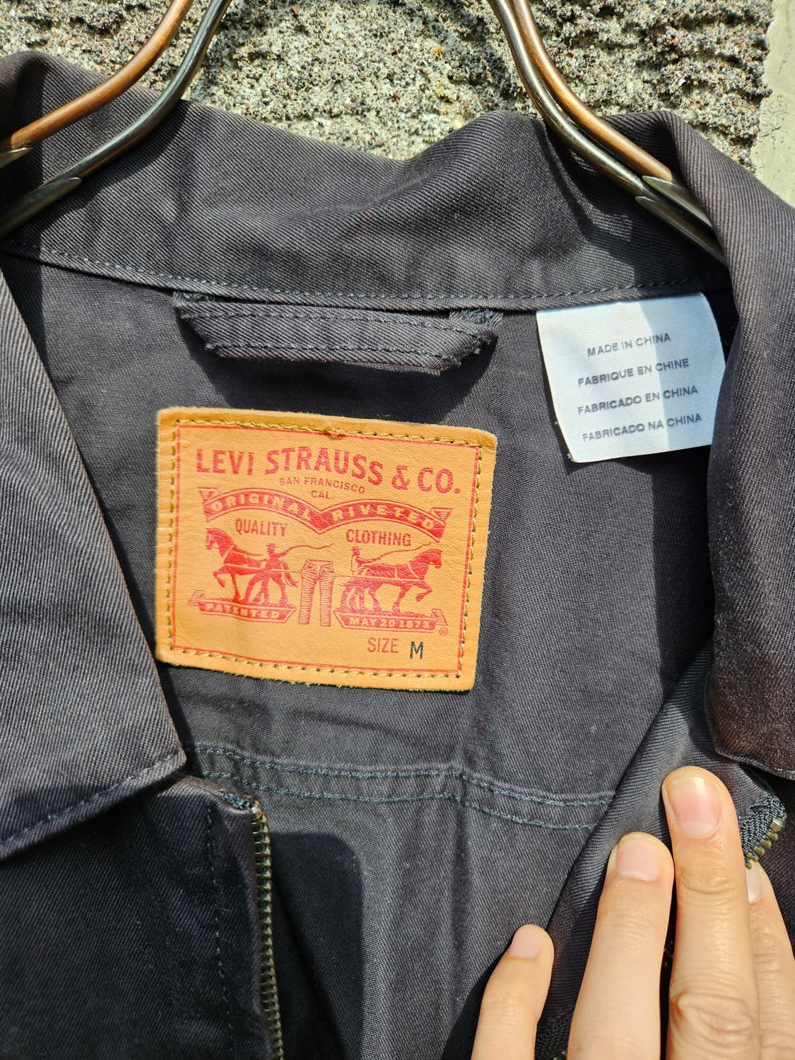 Levi's 리바이스 블랙 데님 자켓 (M / 100) 상품이미지3