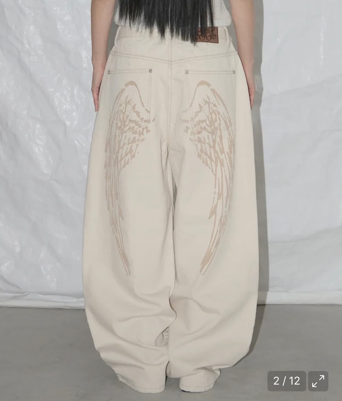 팬시클럽 엔젤 빈티지 워싱 핀턱팬츠 상품이미지1