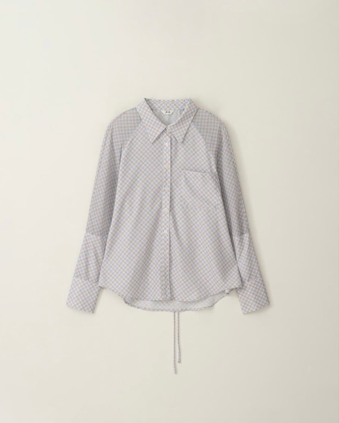 더티스 블루베리 타르트 체크 셔츠 라이트 블루 상품이미지1