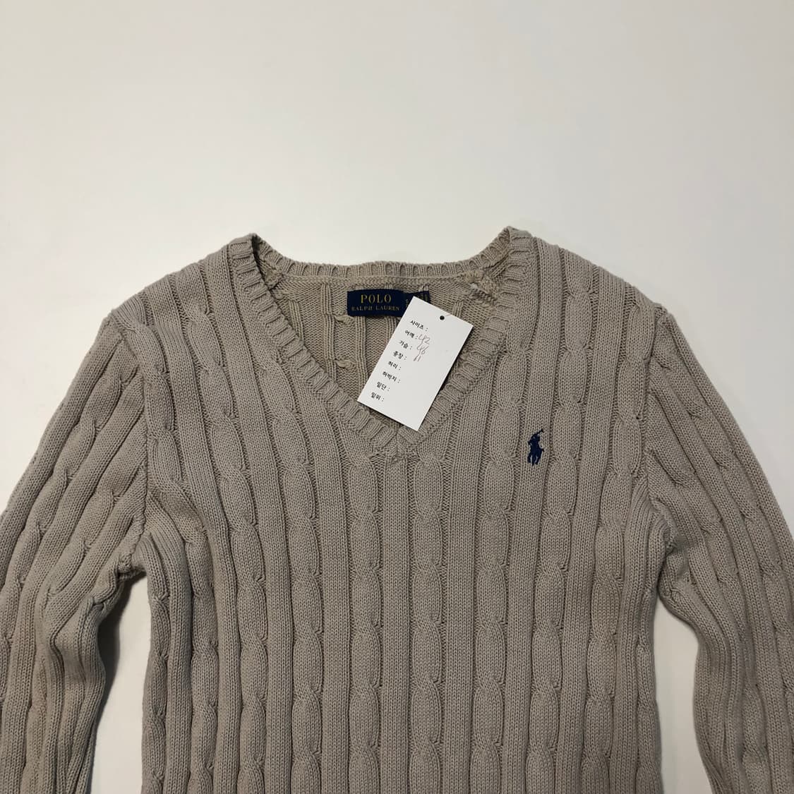 폴로랄프로렌 꽈배기 니트 상품이미지3