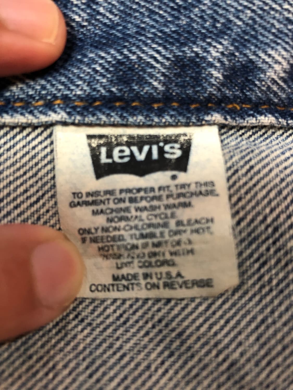 리바이스 90’s 70507 데님 트러거 청자켓 미국판 상품이미지5