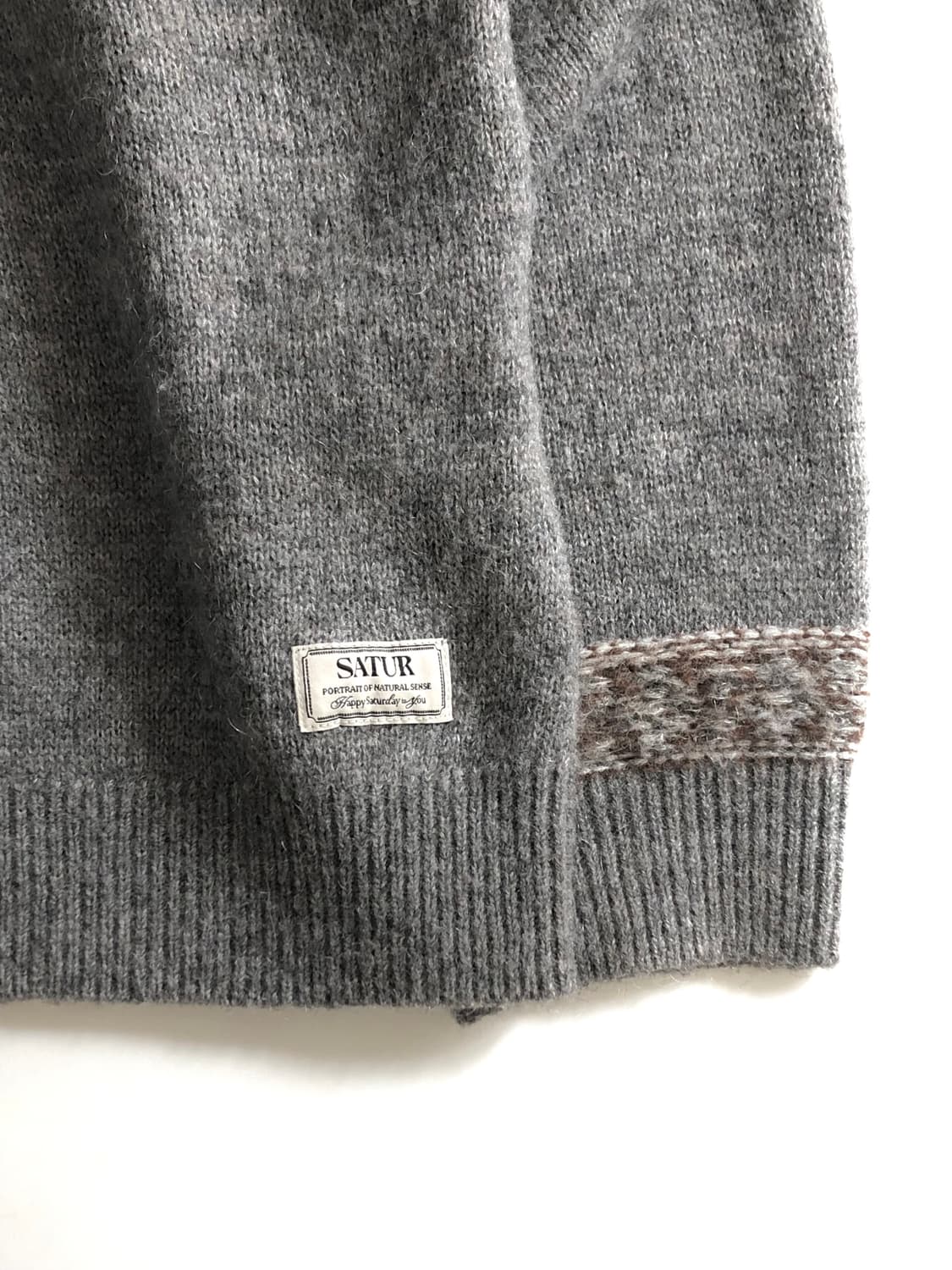 Satur 새터 노르딕 리버스 니트 가디건 상품이미지6
