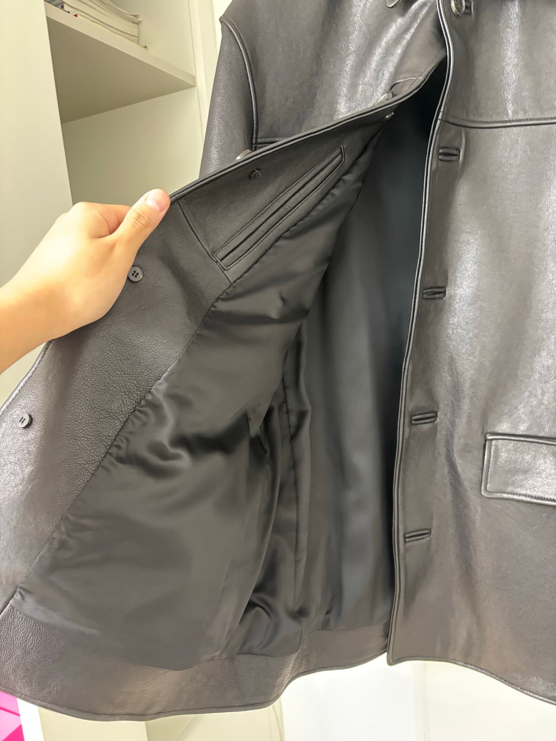 아트이프액츠 레더 카코트 상품이미지5