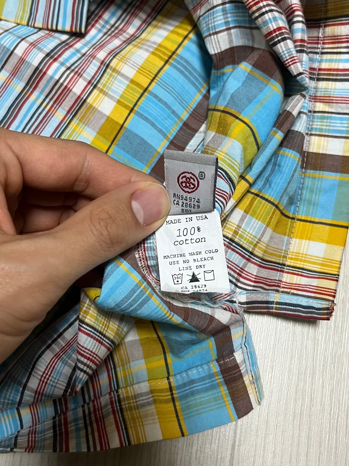 [Made in usa]스투시 반찰 체크 셔츠 상품이미지3