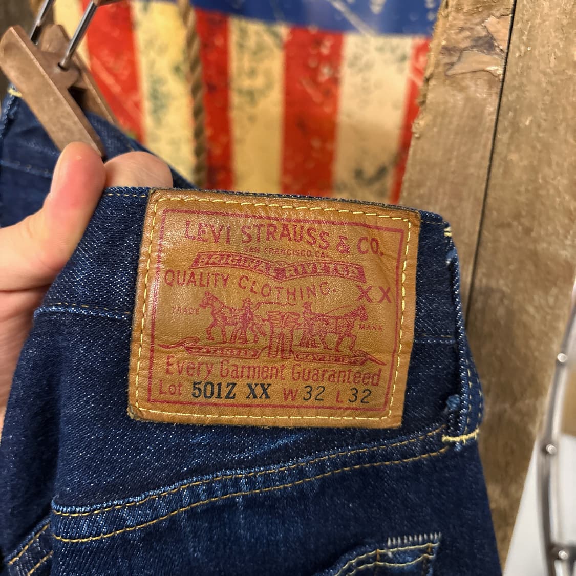 리바이스 LVC 501Z XX 내츄럴 페이딩 셀비지 데님팬츠 N1233 상품이미지7