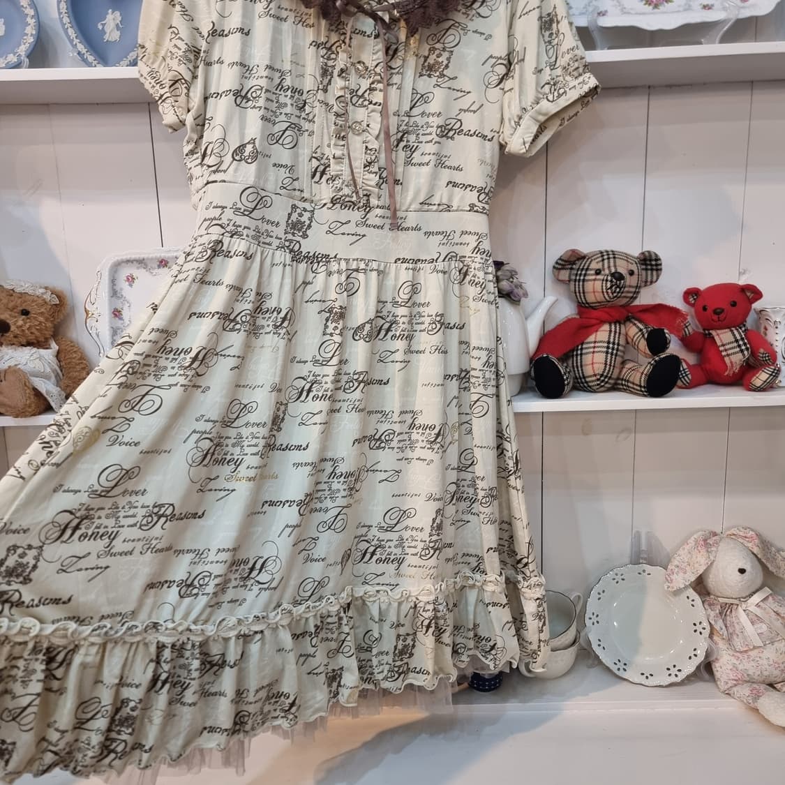 axes femme 레이스 카라 패턴 원피스 상품이미지5