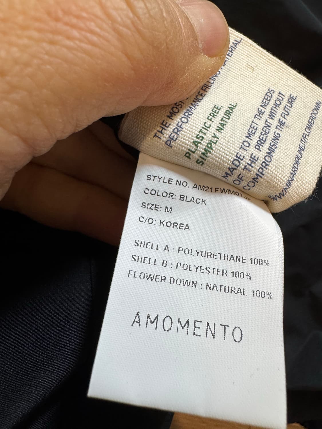 amomento 아모멘토 리버시블 패딩-하자 상품이미지4