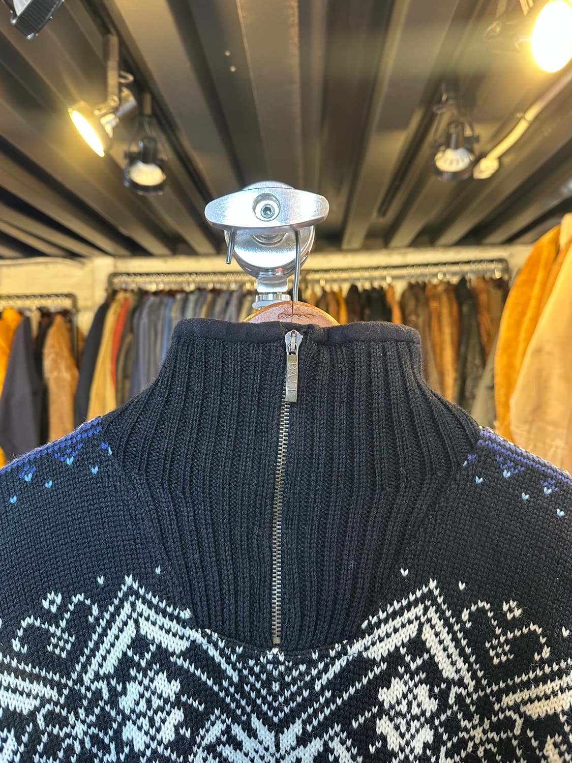 데일오브노르웨이 헤비 울 하프집 노르딕 스웨터 상품이미지3