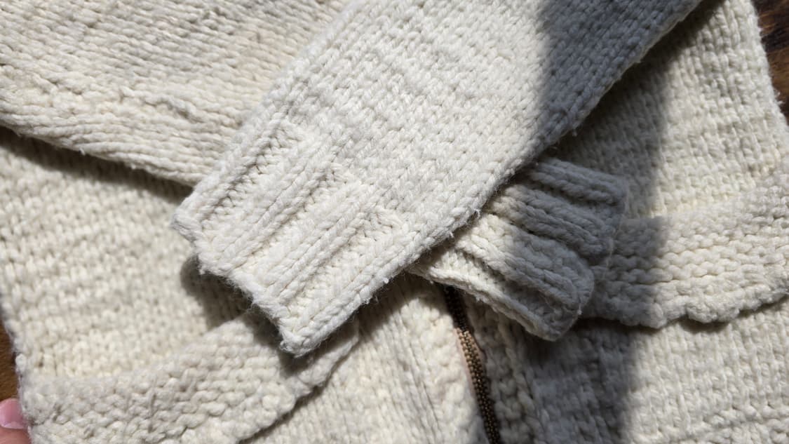 유로 빈티지 Palmer 집업 니트 Talon 지퍼 상품이미지4