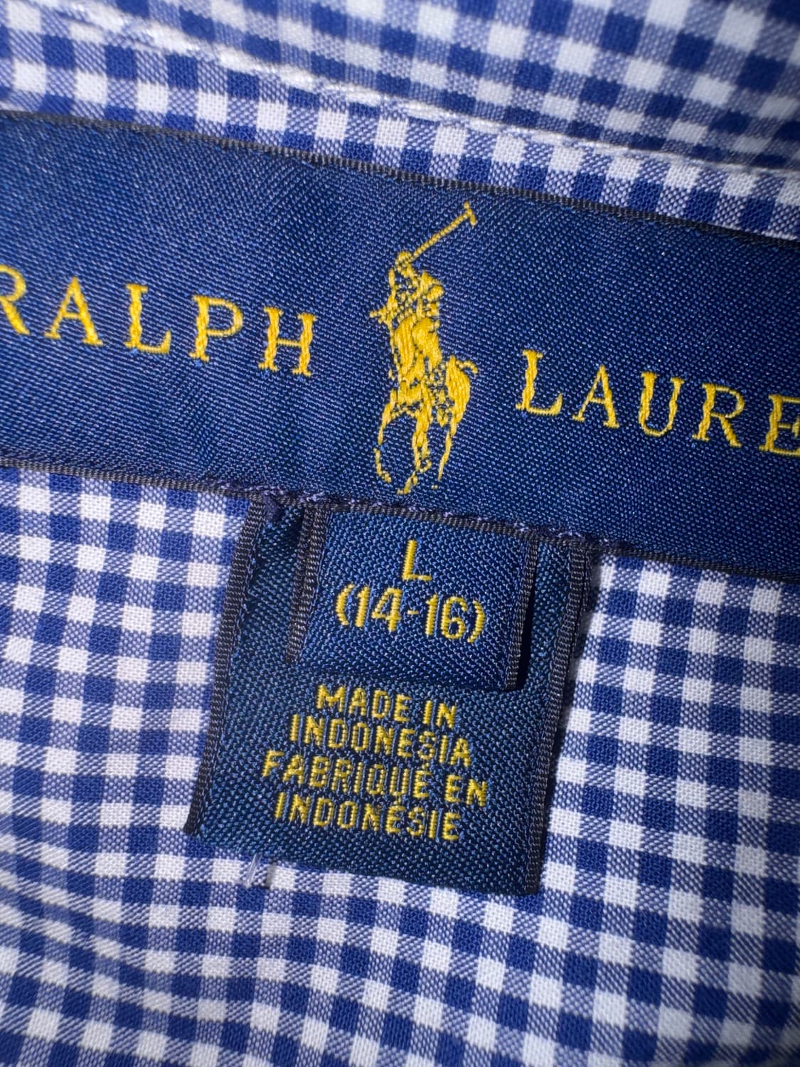 폴로 체크 셔츠 상품이미지3